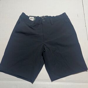 NWT Banana Republic black comfort flat Shorts comfort waist pockets and zipper